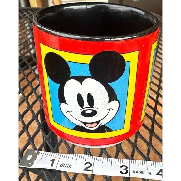 Disney's Mickey Mouse Multicolored Novelty Ceramic Mug 12 oz. 4" Tall - Picture 9 of 15
